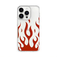 Red Flame Clear Silicone Case