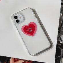 Heart F-off Sillicon Case