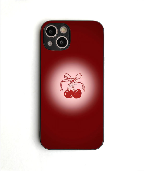 Aesthetic Red Glass Case