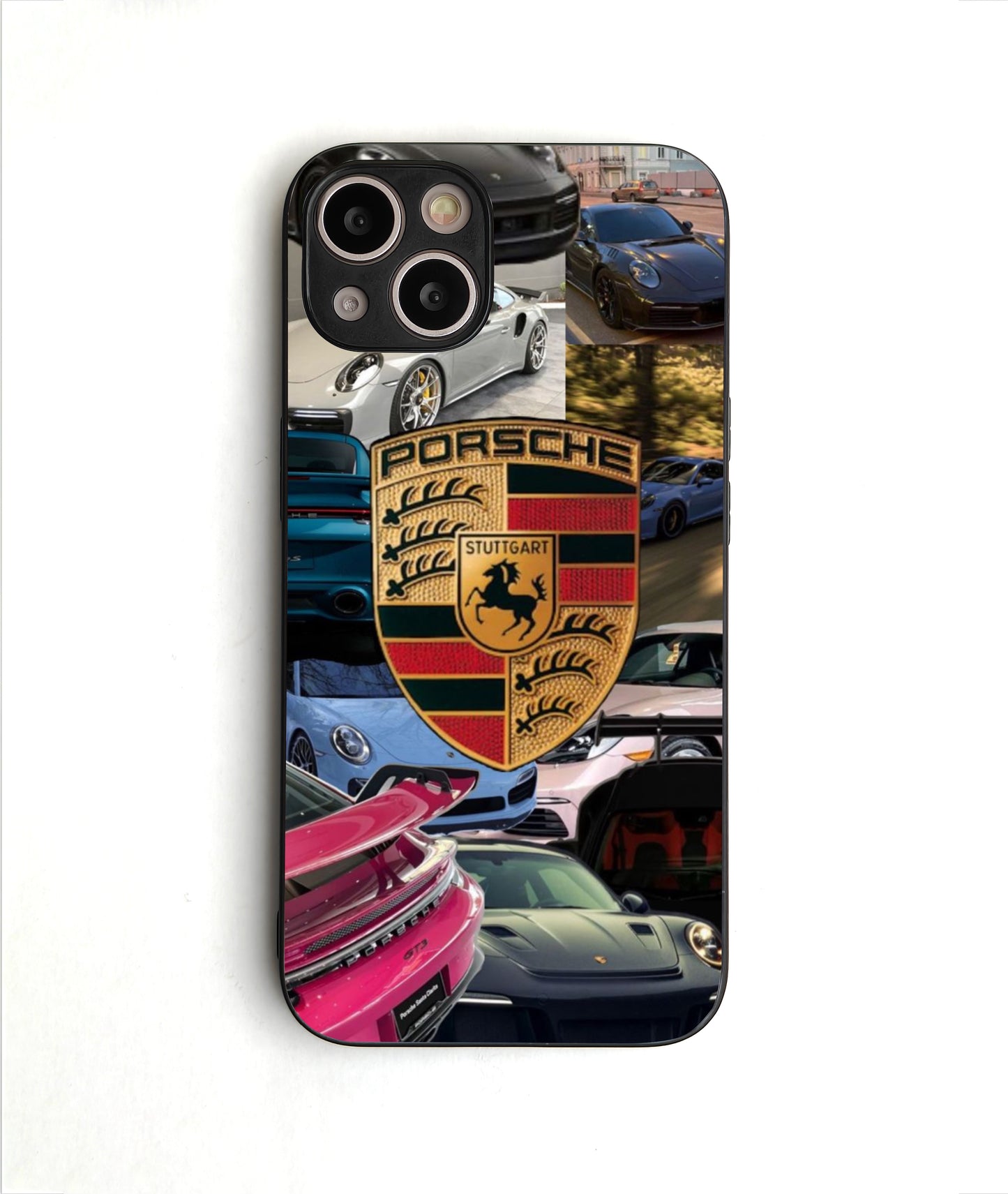 Porsche Collage Glass Case