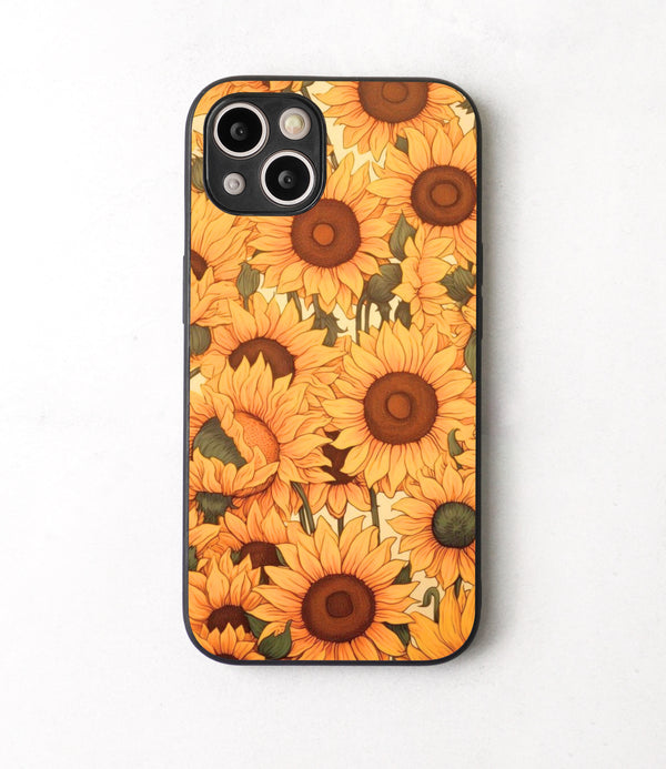 Sunflower Glass Case