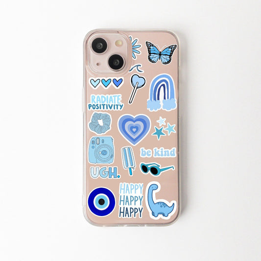 Blue Aesthetic Sticker Cases