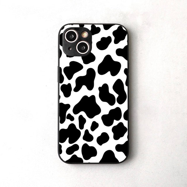 Cow Print Glass Case