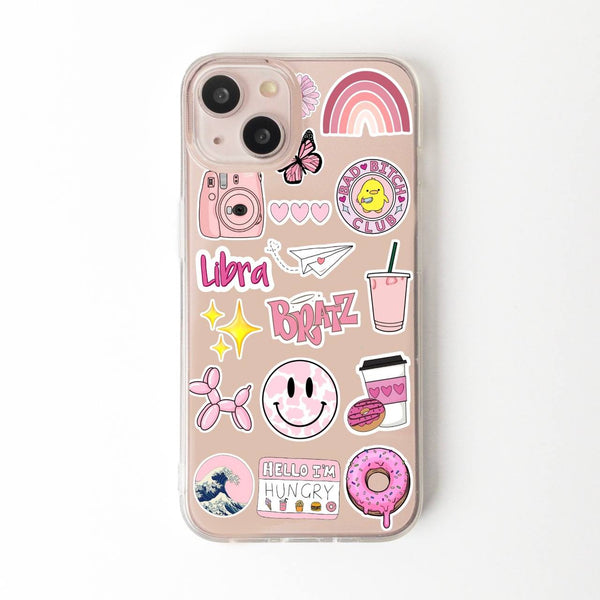 Pink Aesthetic Sticker Cases