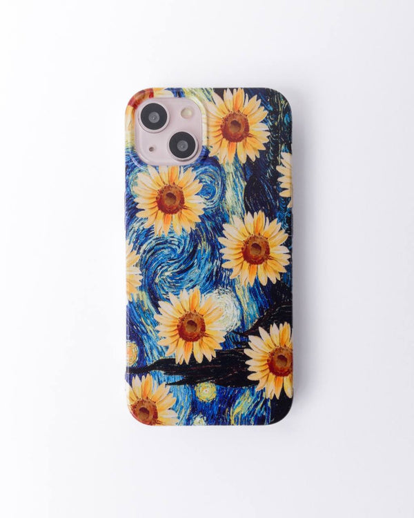 Starry Night X sunflower Soft Silicon Case