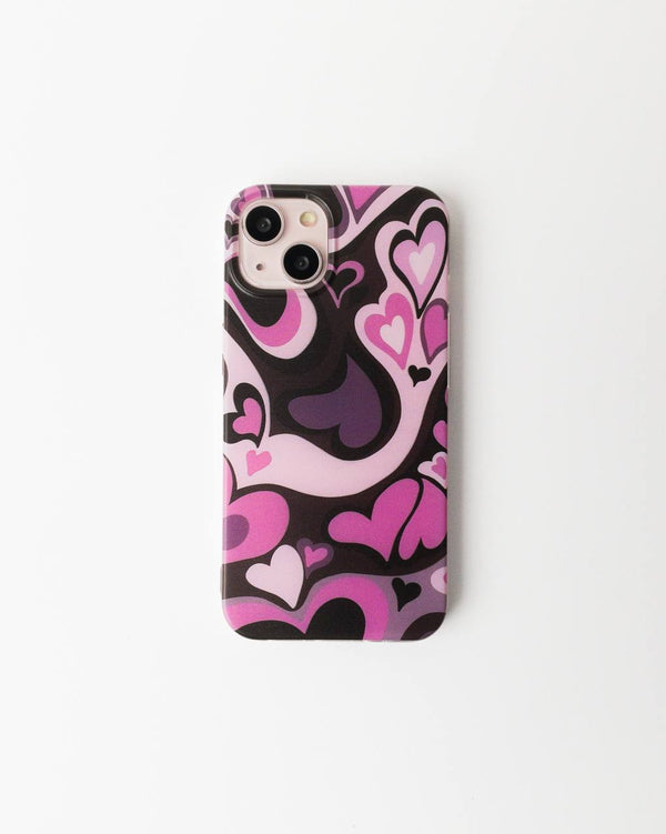 Multi Colored Heart Silicon Case