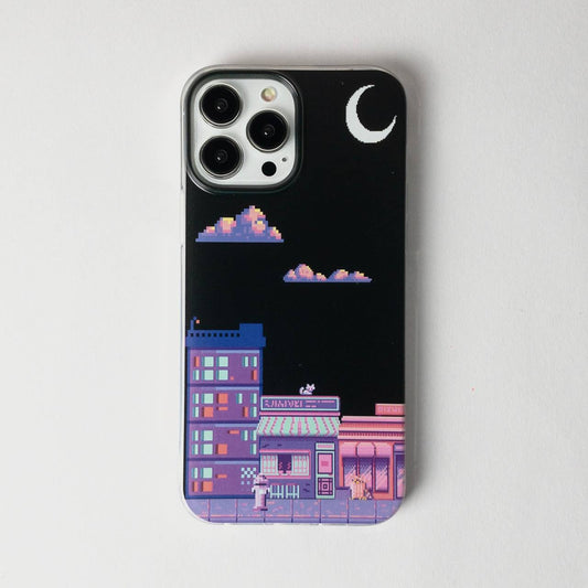 Animated Night View Silicone Case