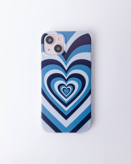 Blue Heart Pattern Silicon Case