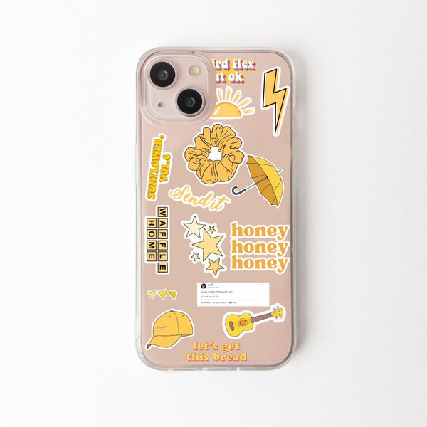 Yellow Aesthetic Sticker Cases