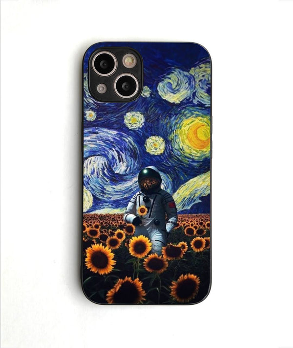 Stary Night X Flower Glass Case